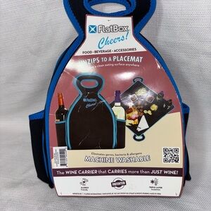 FlatBox Cheers Wine Carrier Outdoors Travel Concert Picnic